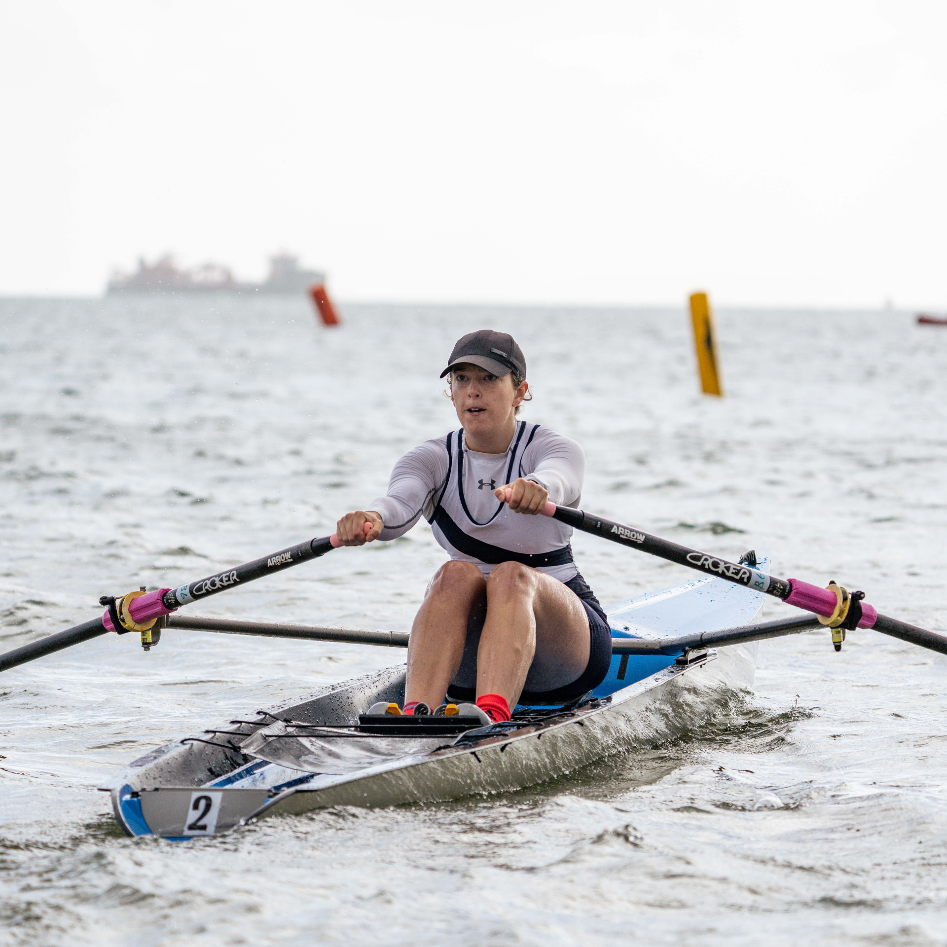 Eva Barrellon-Kendall beach sprints rower
