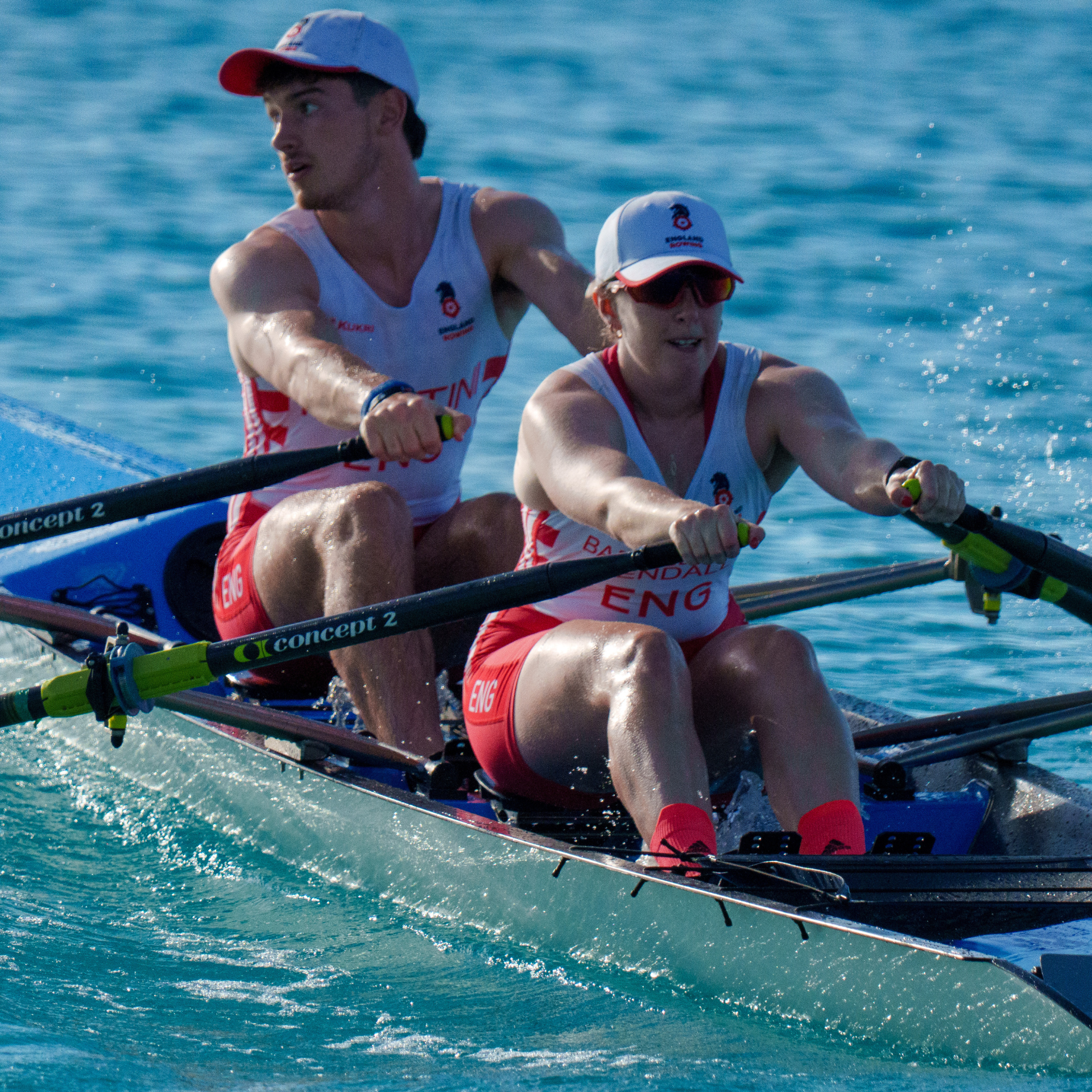 Eva Barrellon-Kendall beach sprints rower