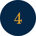 Number 4 displayed inside a dark blue circle.