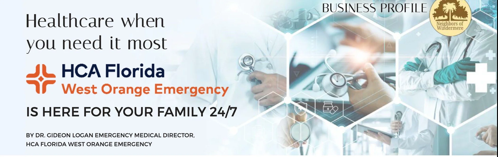 HCA Florida West Orange Emergency, 24/7 emergency room in Winter Garden near Windermere