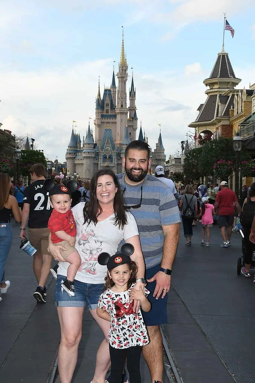 The Lewis family at the Magic Kingdom
