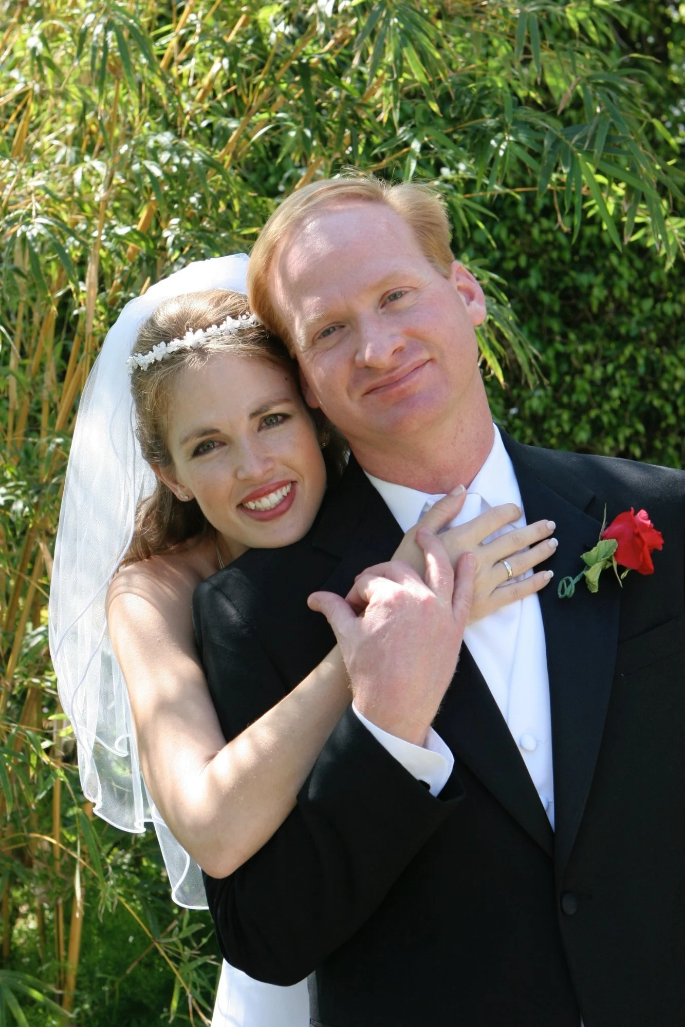 Jim and Kristin O'Brien on their wedding day