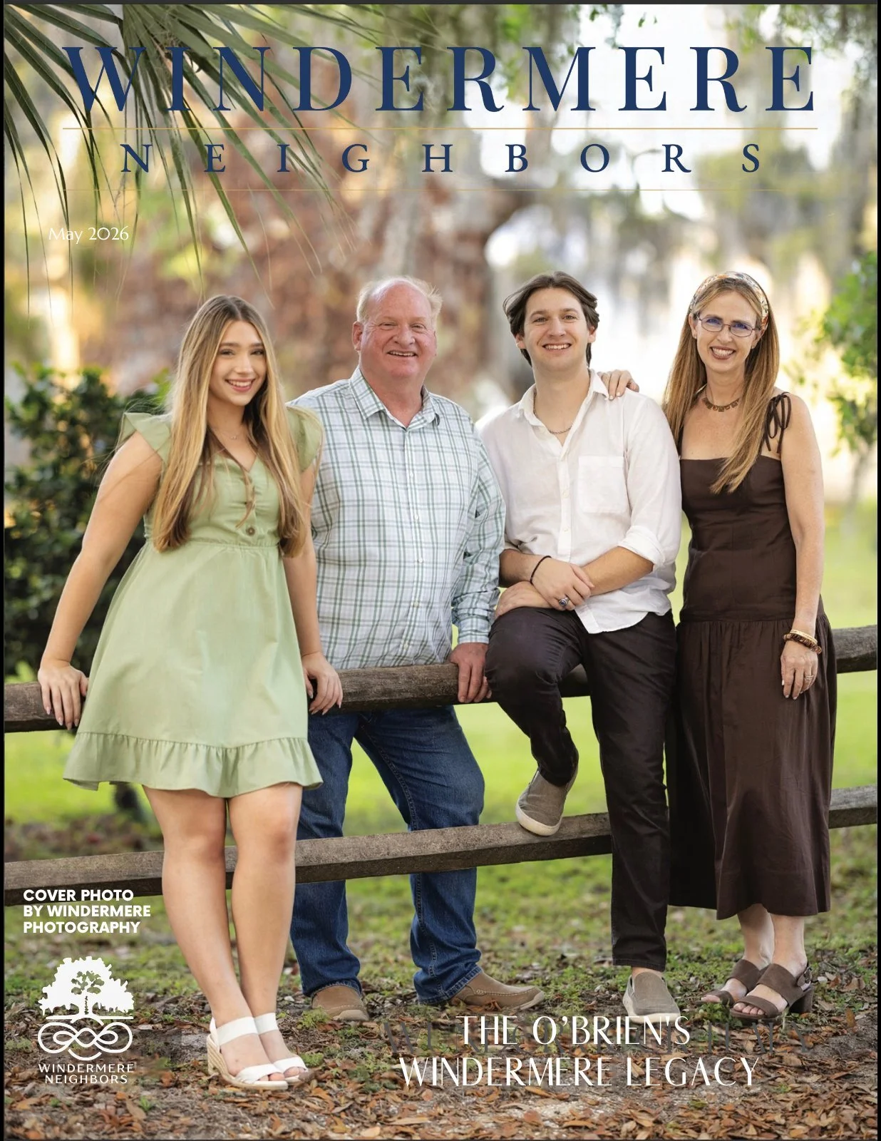 Windermere Neighbors cover, May 2026: The O'Brien's Windermere Legacy