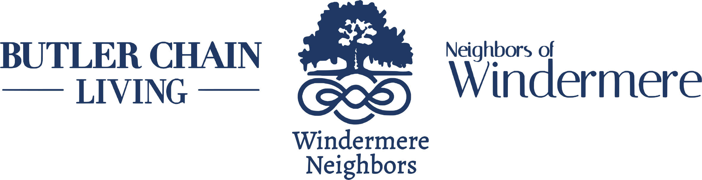 Windermere Neighbors logo with Butler Chain Living and Neighbors of Windermere