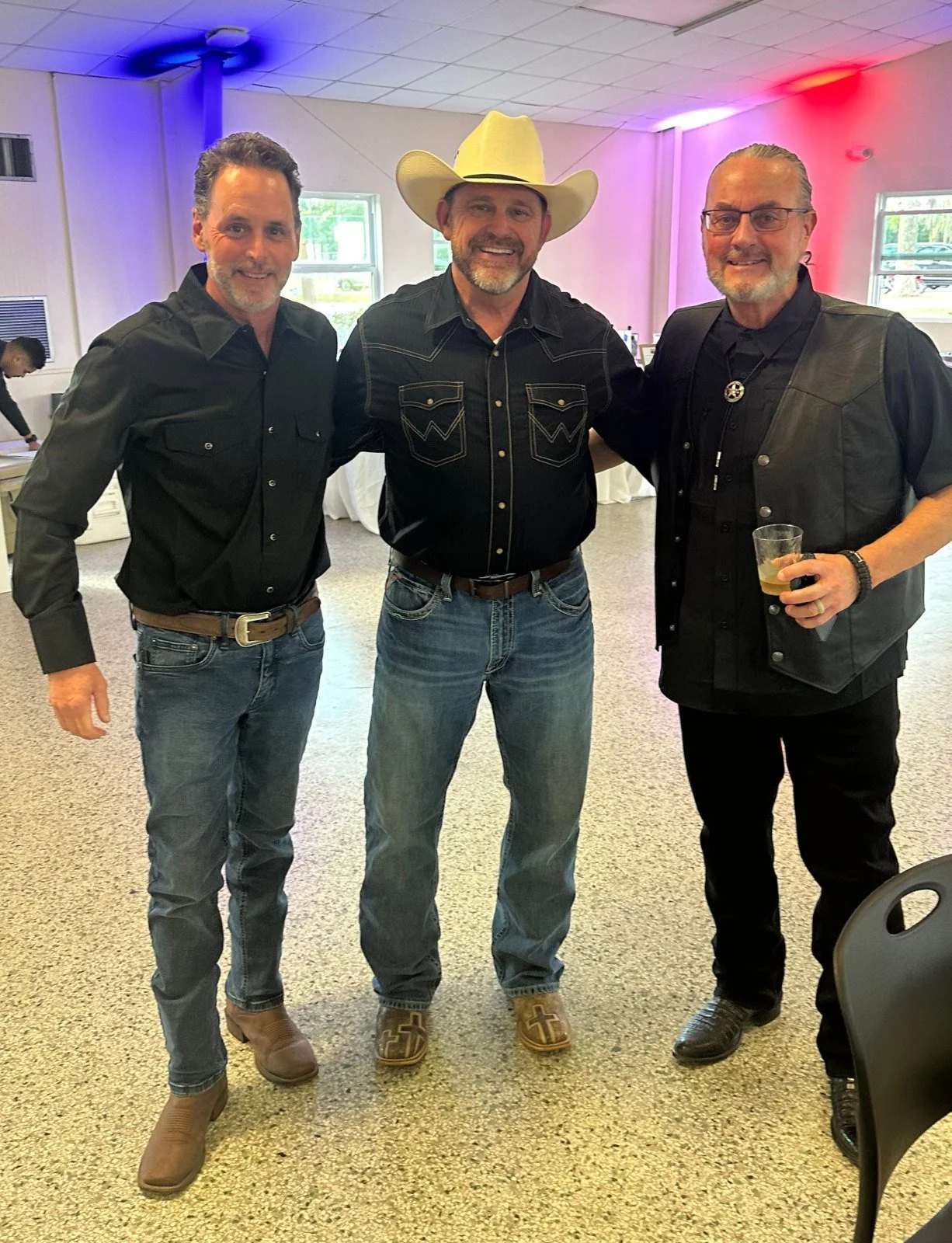 Boots and Salutes founders John Fitzgibbon, Dave Ogden and Joel Johnson at The Pines at Windermere