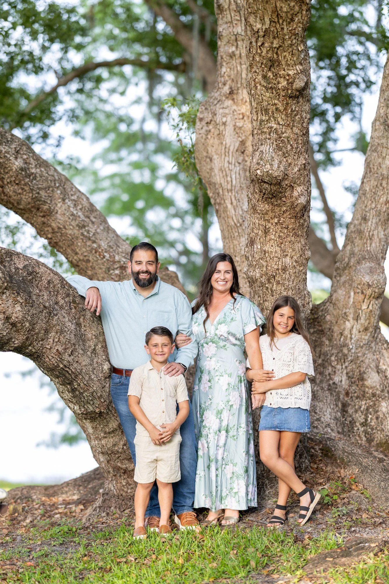 The Lewis family of Windermere: Stephen, Amanda, Hayden and Lawson