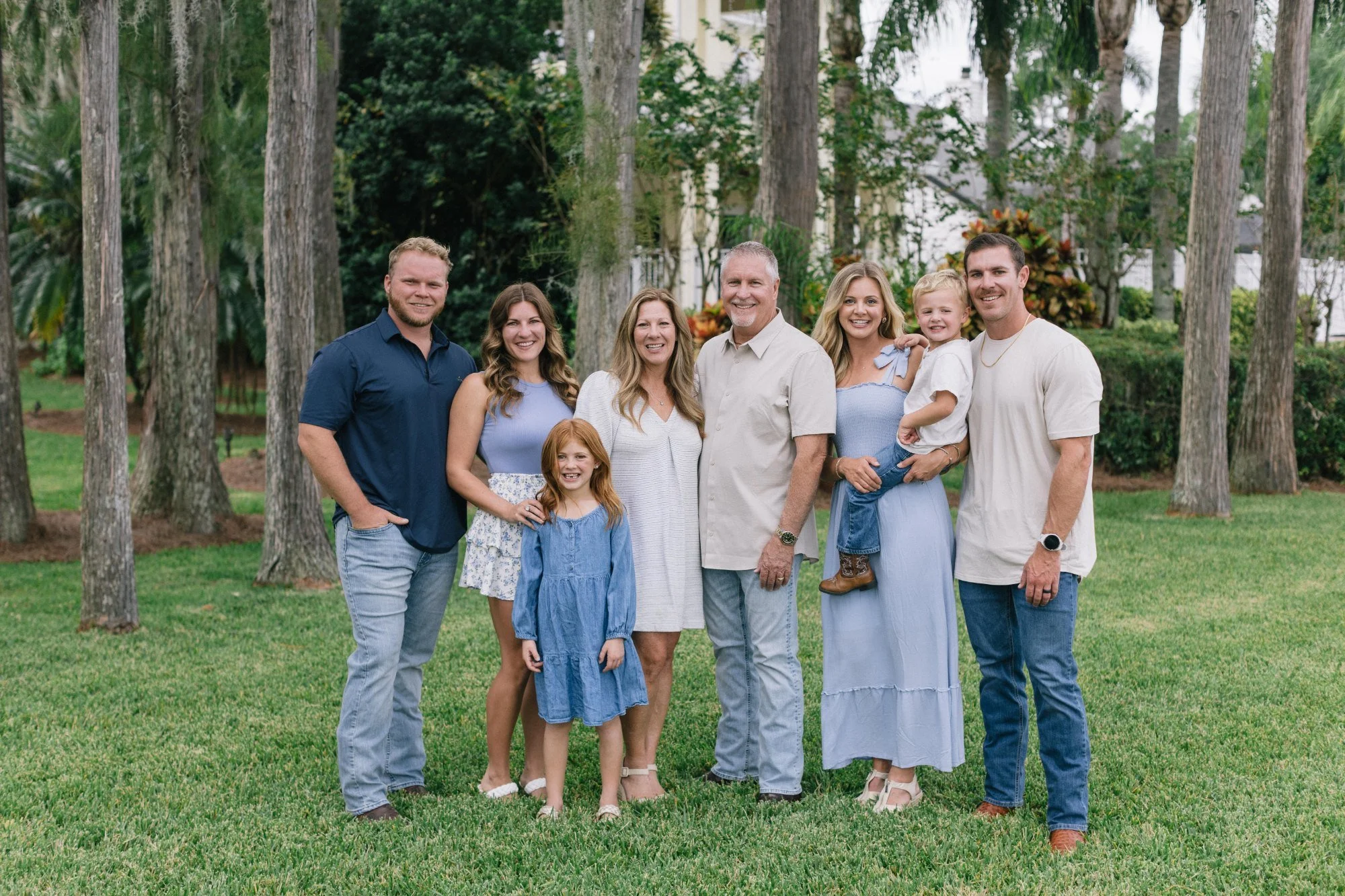 The Sorenson family of Sorenson Construction, three generations together outdoors in Windermere