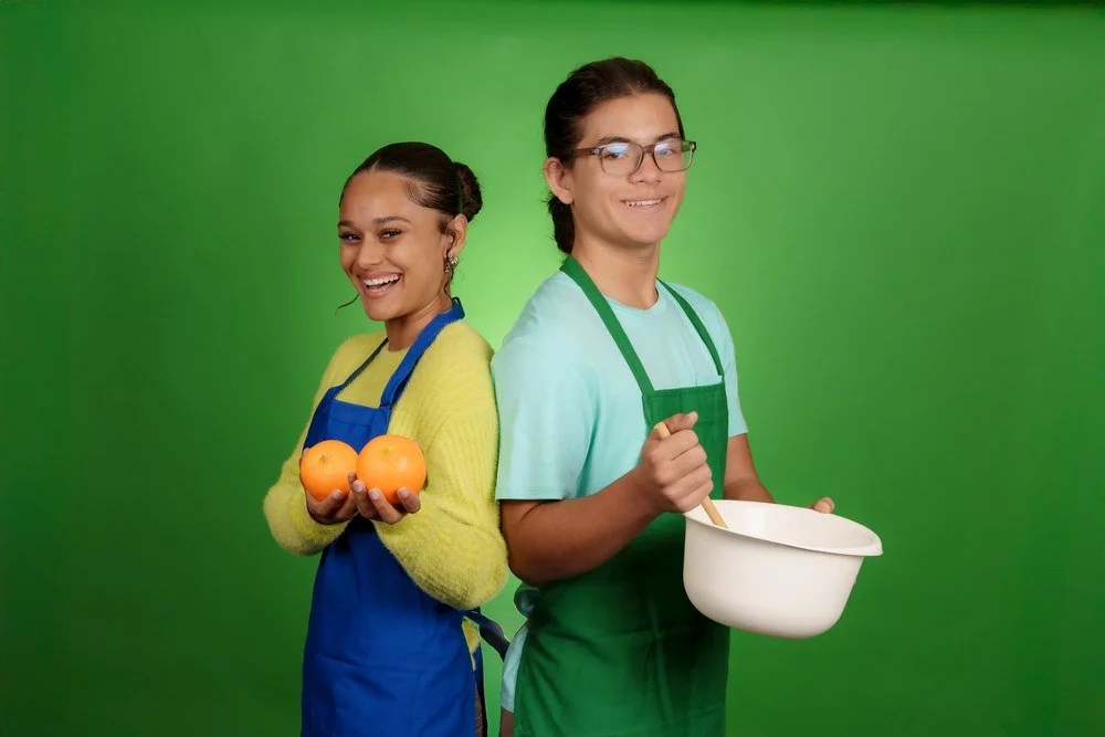 Teens cooking for Summer at Your Library, Orange County Library System