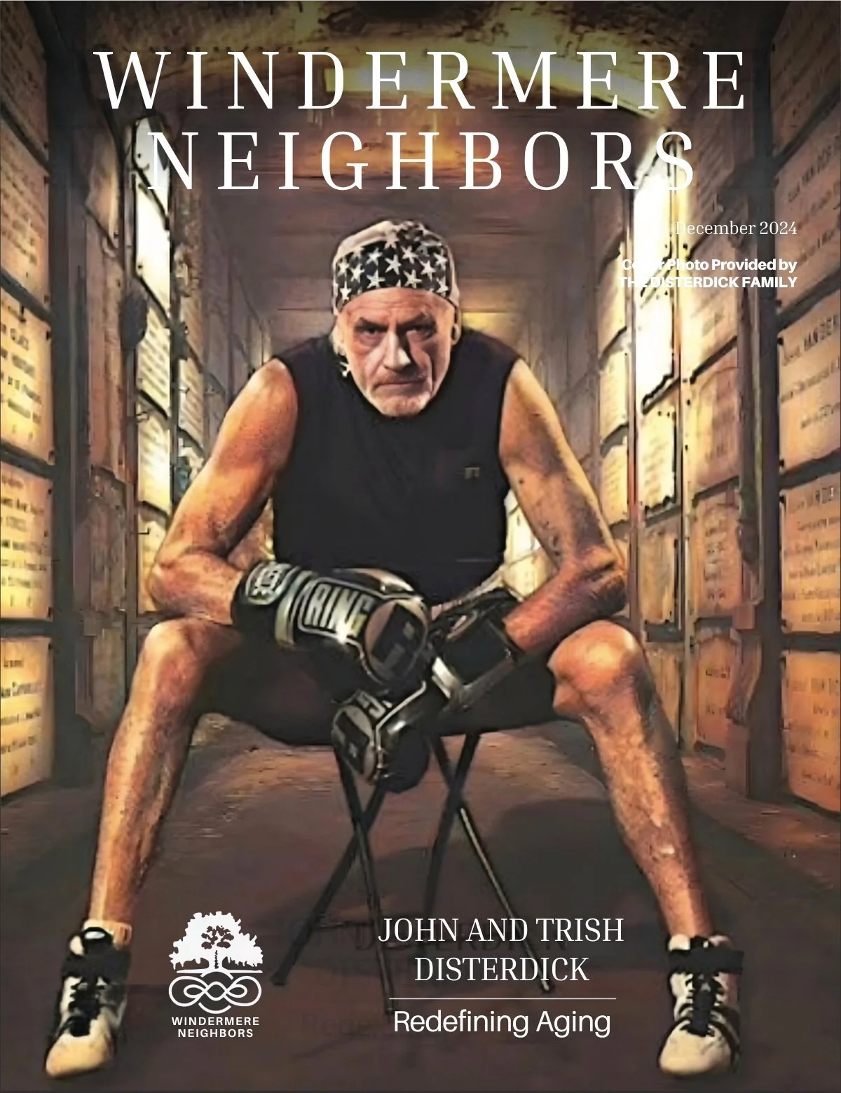 Windermere Neighbors cover, December 2024: John and Trish Disterdick, Redefining Aging