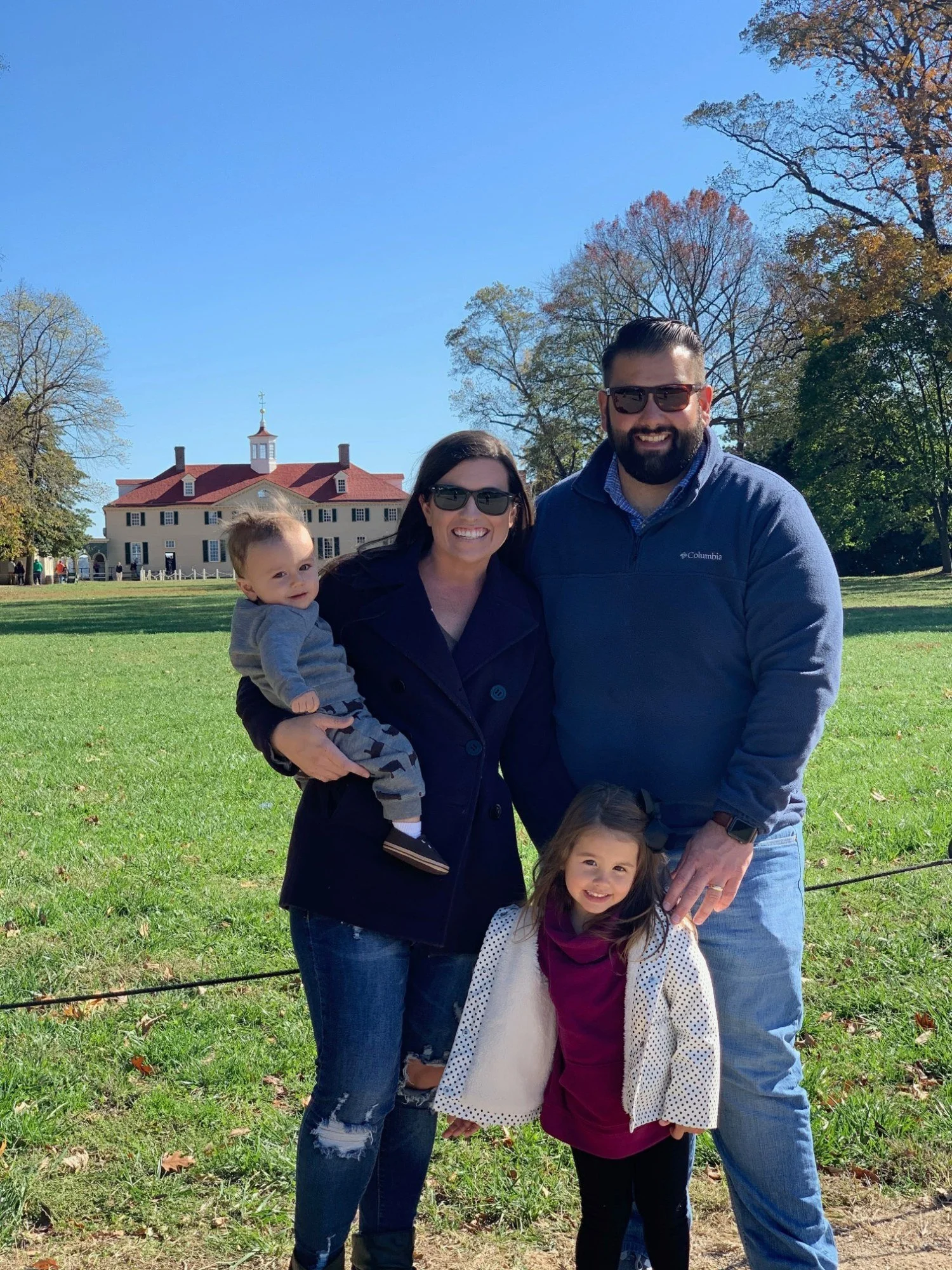 The Lewis family on an outing together