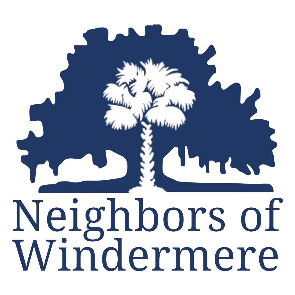 Neighbors of Windermere magazine logo, an oak and palmetto tree