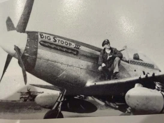 The P-51 named Big Stoop, flown by Kerry's grandfather, Captain James N. McElroy