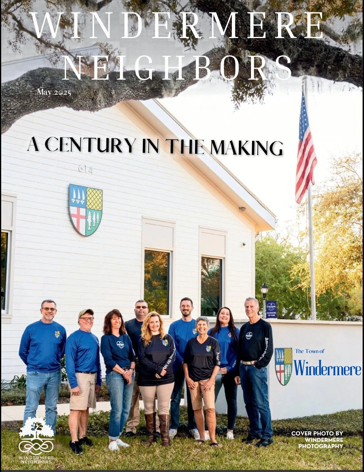 Windermere Neighbors cover, May 2025: A Century in the Making, the Town of Windermere