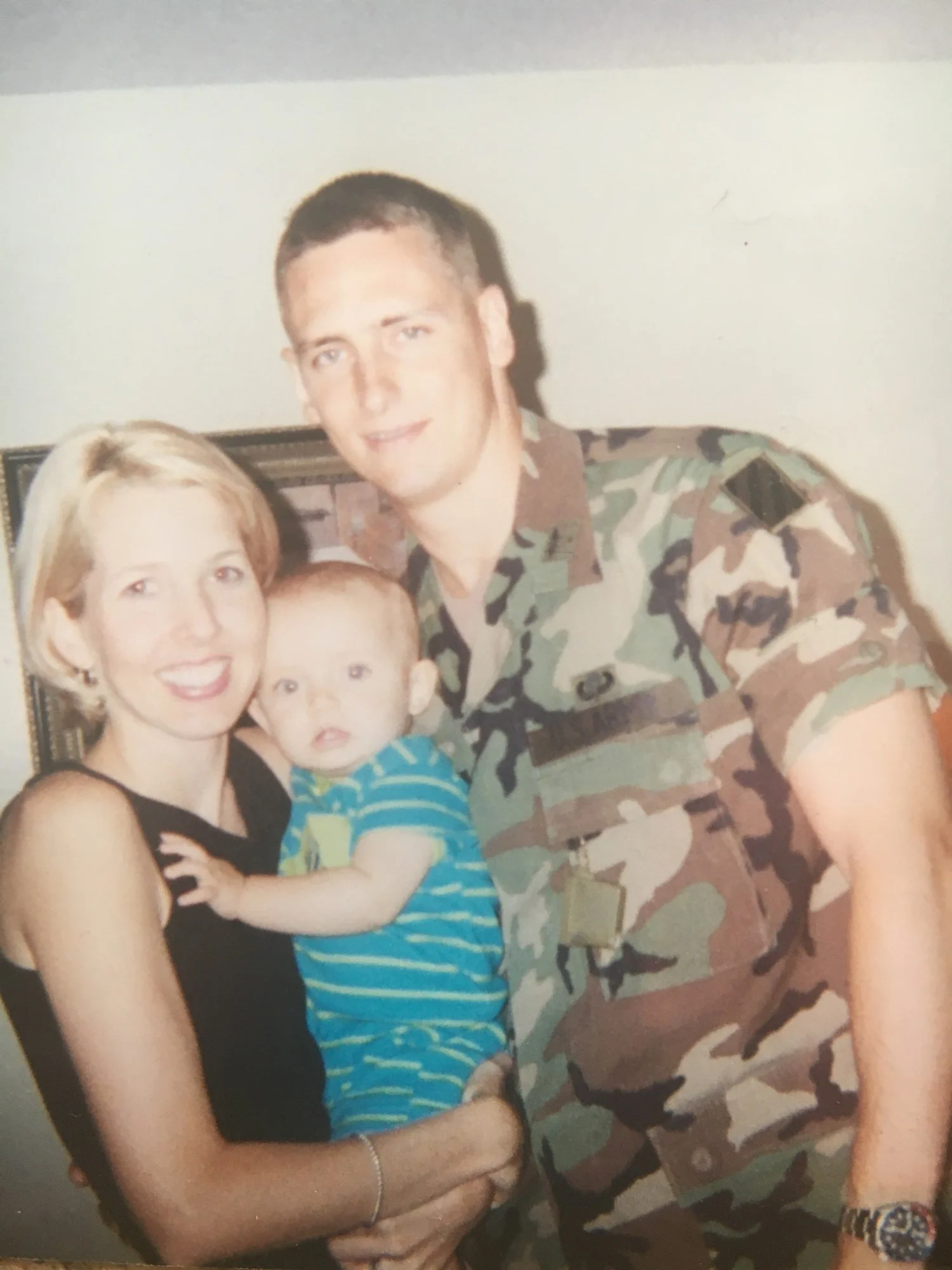 Kerry and Matt McKissock with their baby