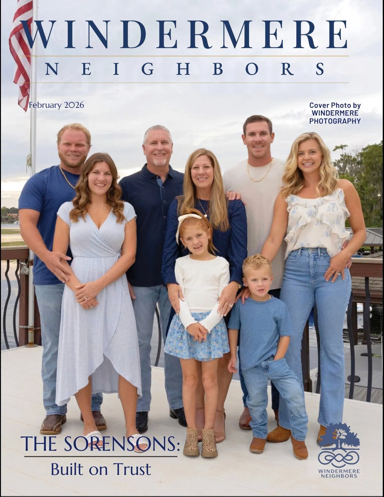Windermere Neighbors cover, February 2026: The Sorensons, Built on Trust