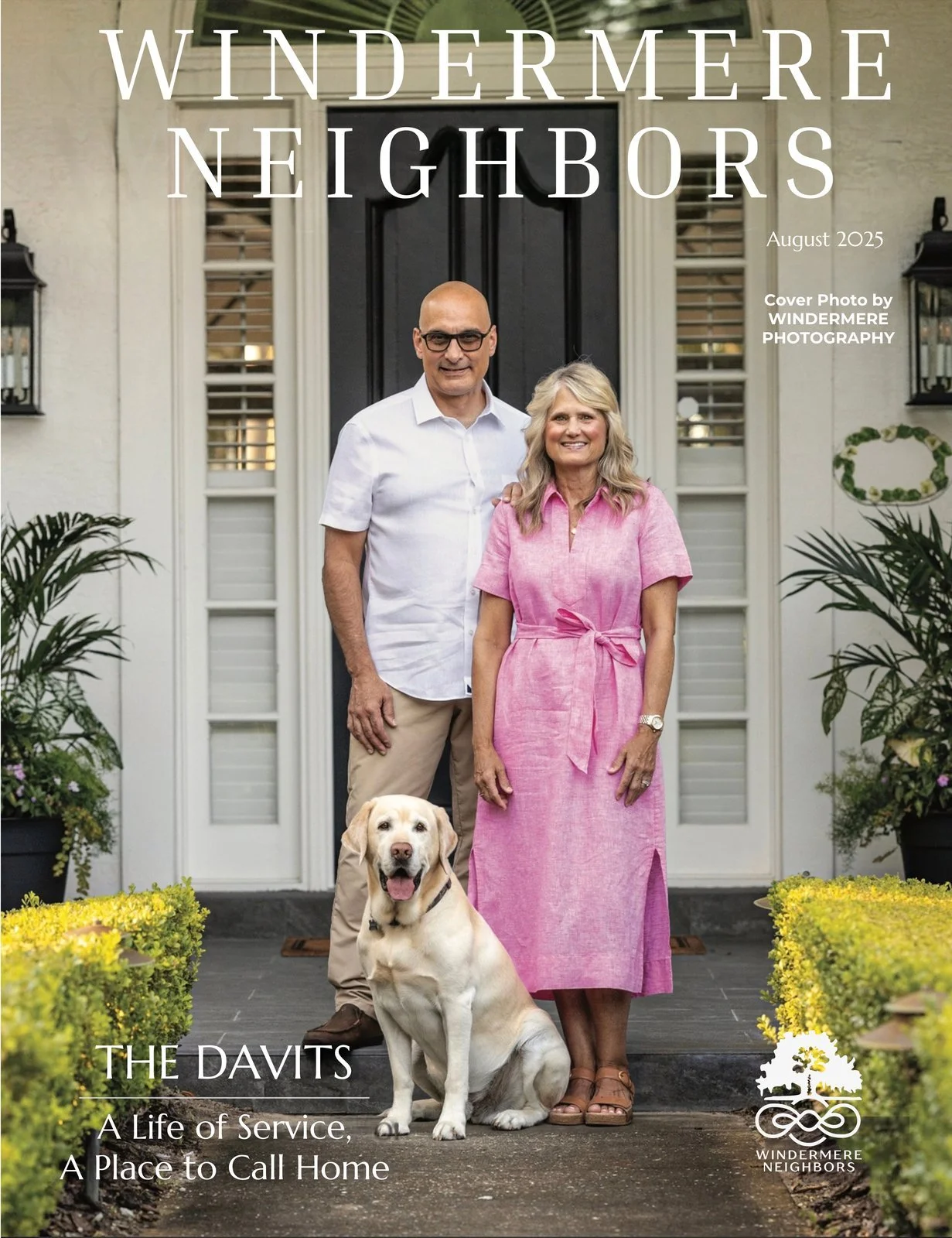 Windermere Neighbors cover, August 2025: The Davits, A Life of Service, A Place to Call Home