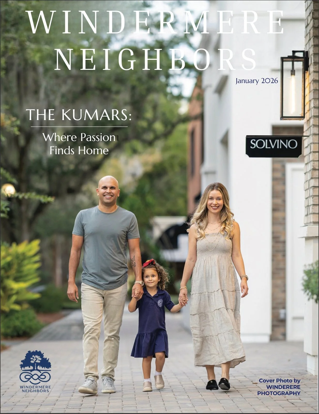 Windermere Neighbors cover, January 2026: The Kumars, Where Passion Finds Home