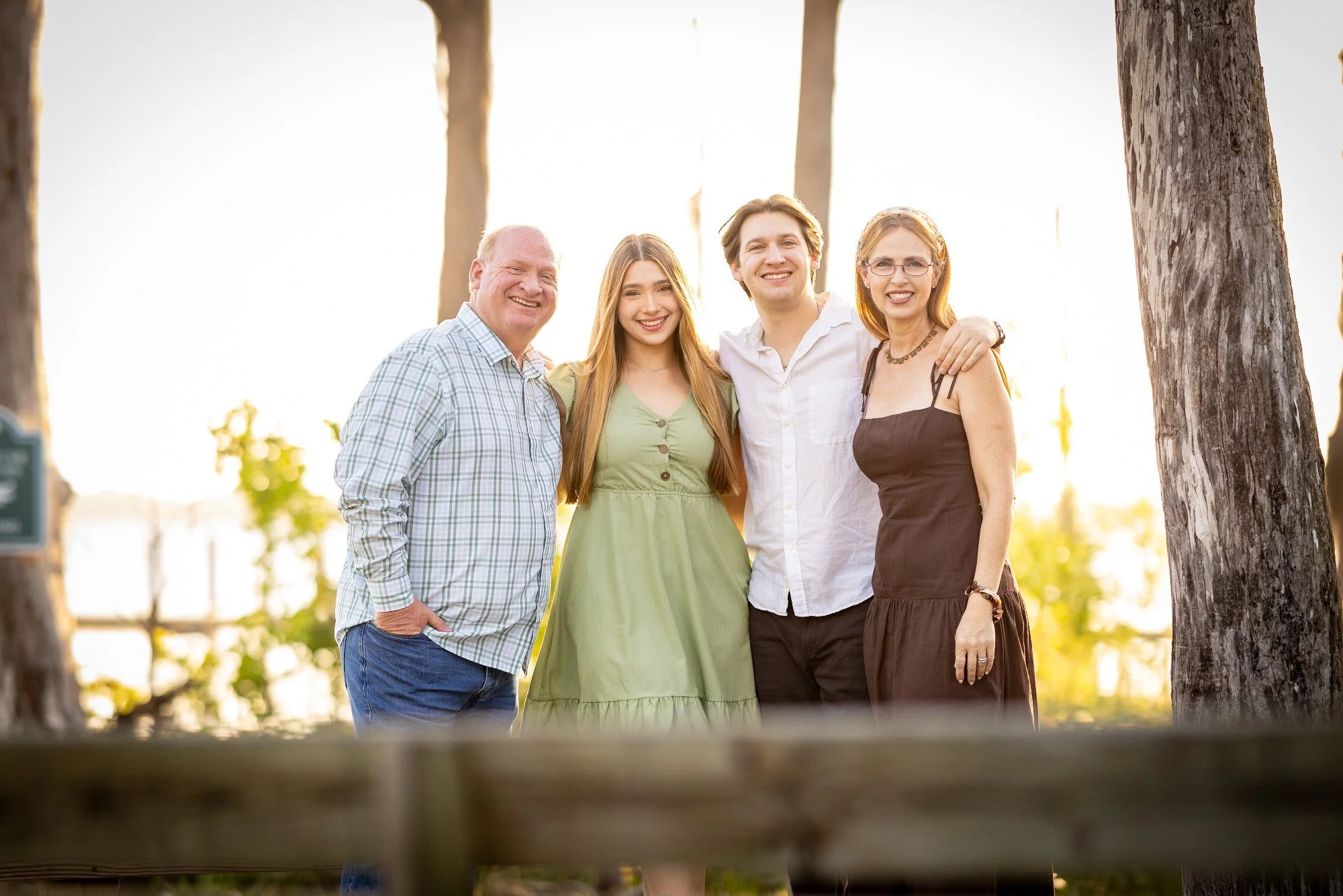 Jim, Emily, Jacob and Kristin O'Brien by the lake in Windermere