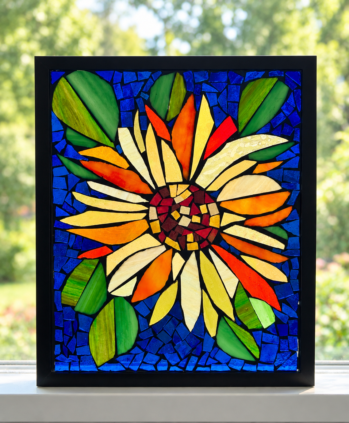 Sunflower Mosaic in Sunlight