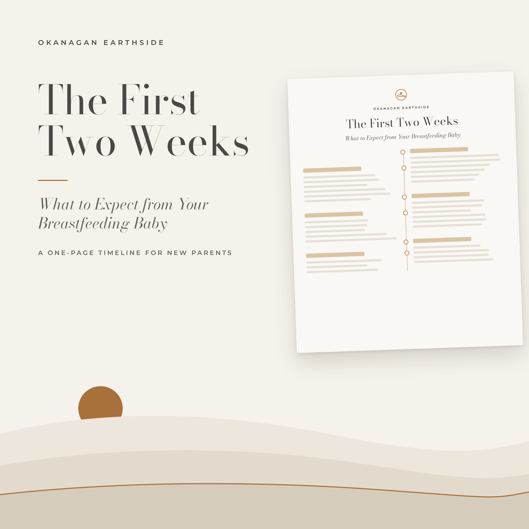 Okanagan Earthside The First Two Weeks; What to Expect From Your Breastfeeding Baby