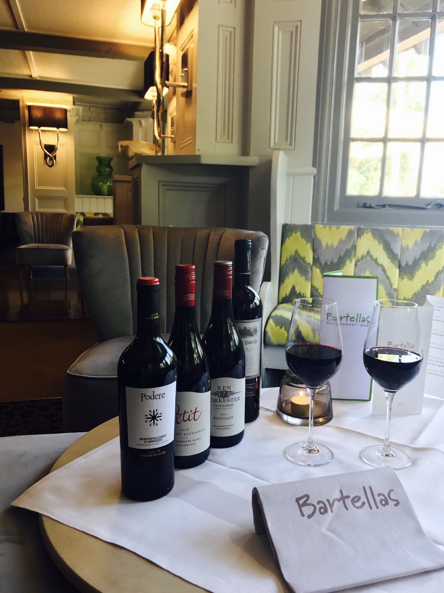 Red wine on a Bartellas table.jpg