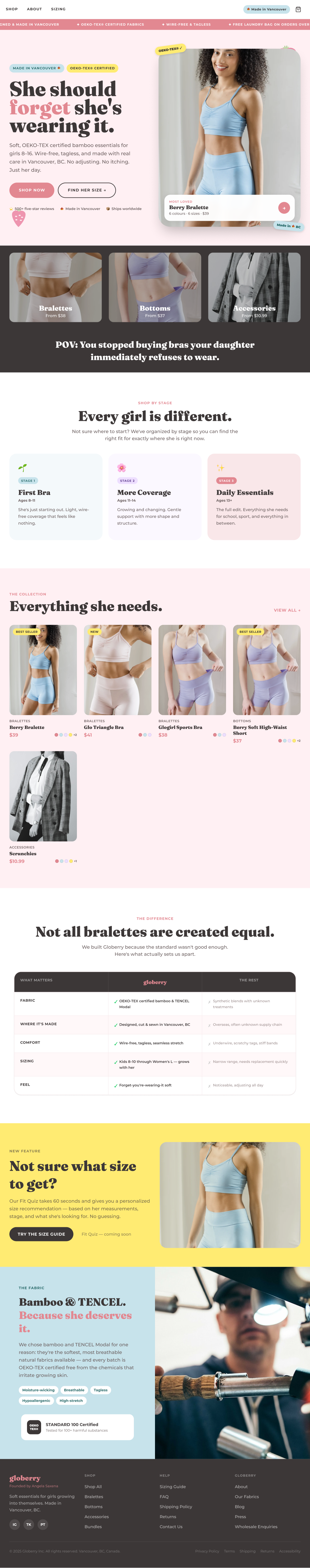 preview of a homepage website frame of a sample website