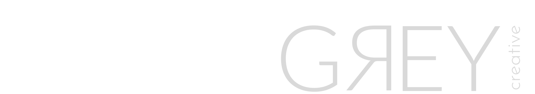 olive grey creative text logo in white and light grey