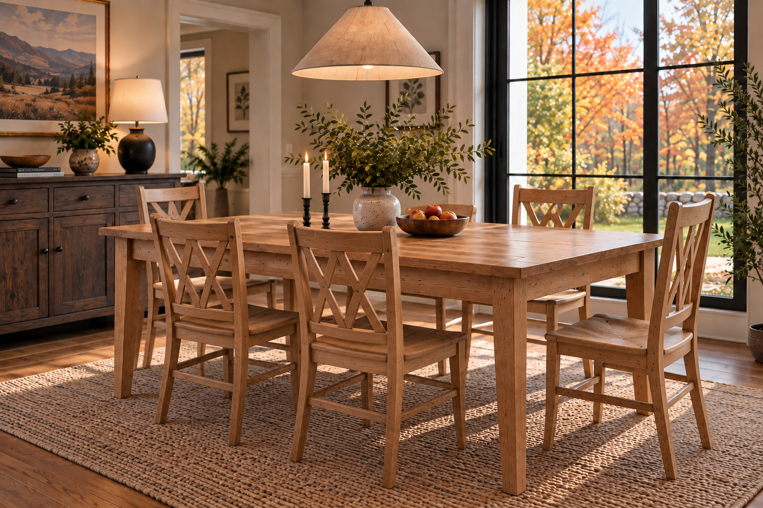 Warm Oak Dining Room with Autumn Light.png