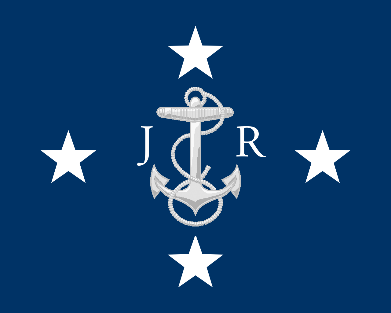 The Rank Flag of an Admiral of the James River Navy