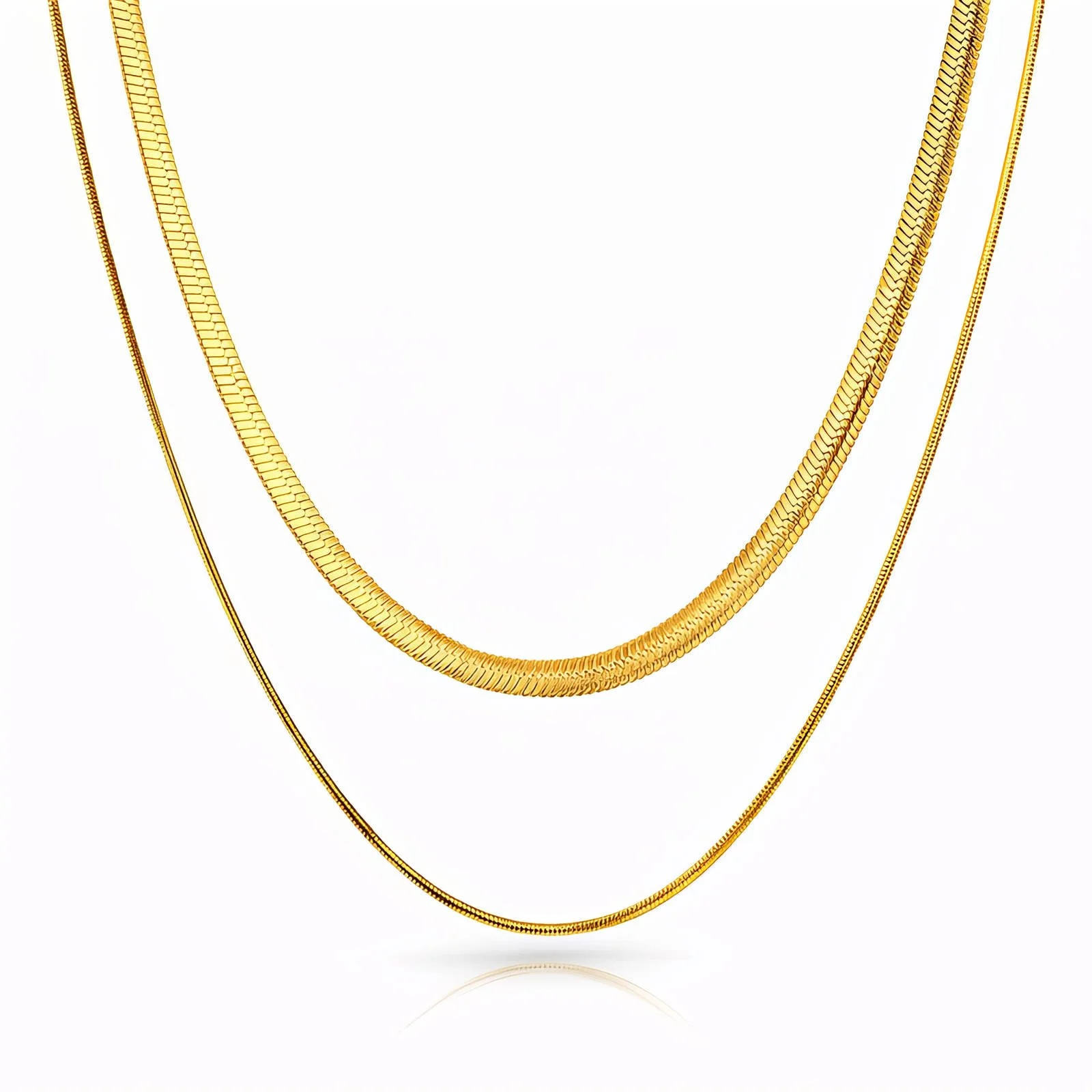 PVD Gold-Plated Stainless Steel Necklace - Intensity