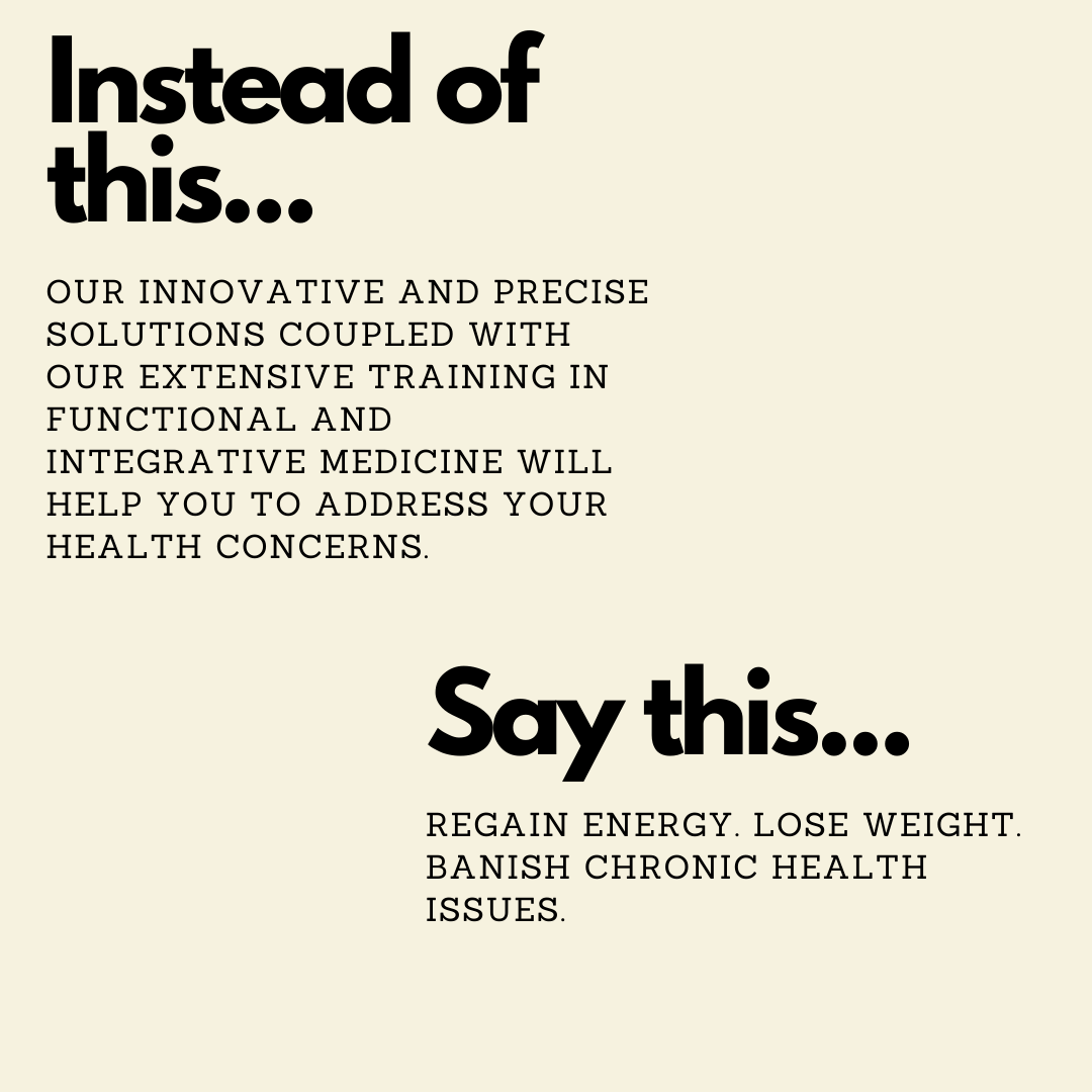 health and wellness copywriting