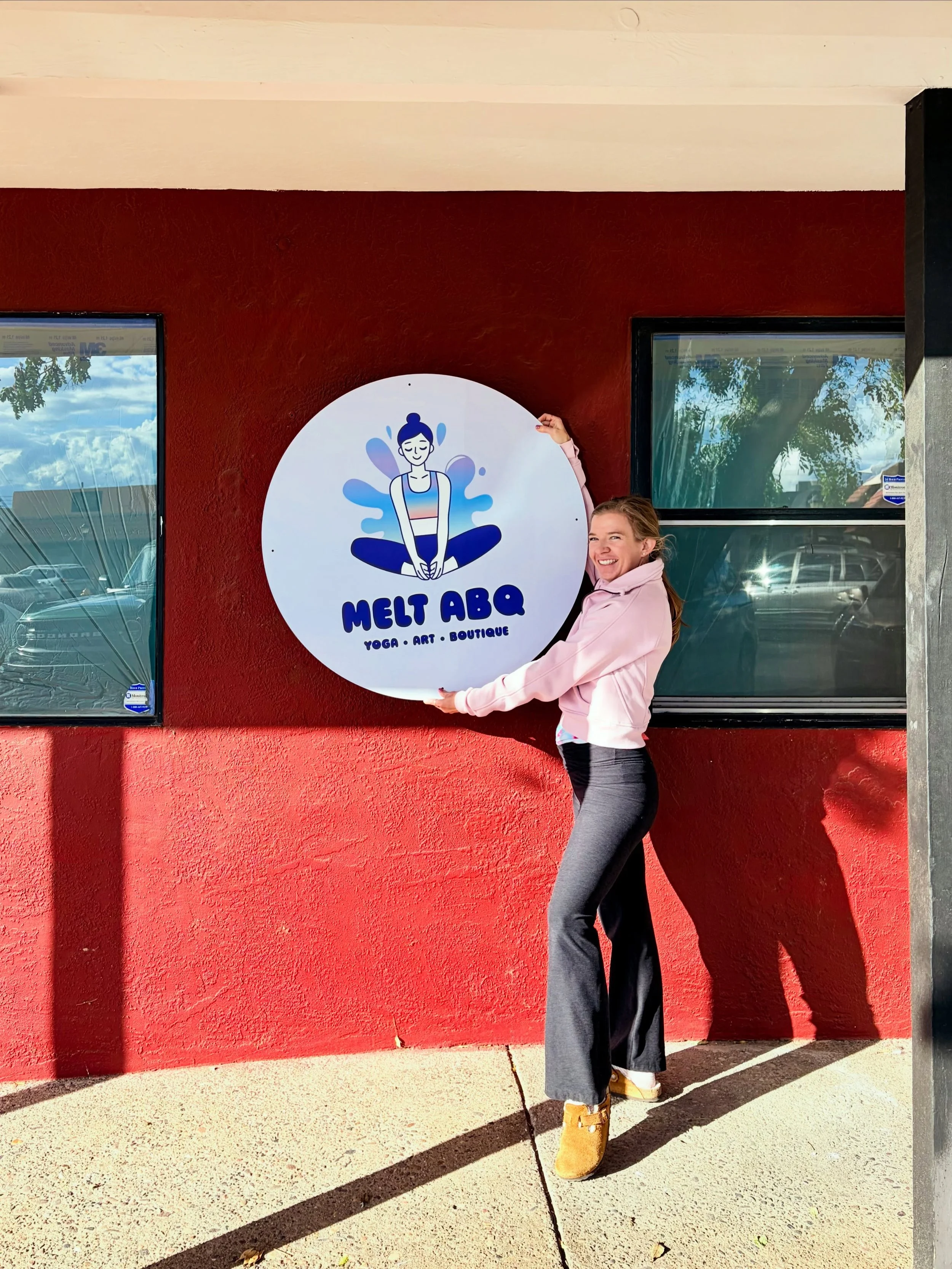 Temp sign is up! (Exterior painting will come later.)