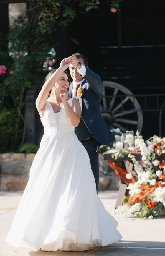 First dance at Bernardo Winery.