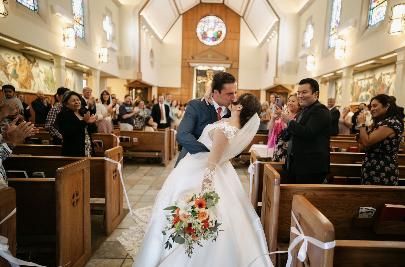 Holy ceremony at Saint Brigid Parish Pacific Beach.