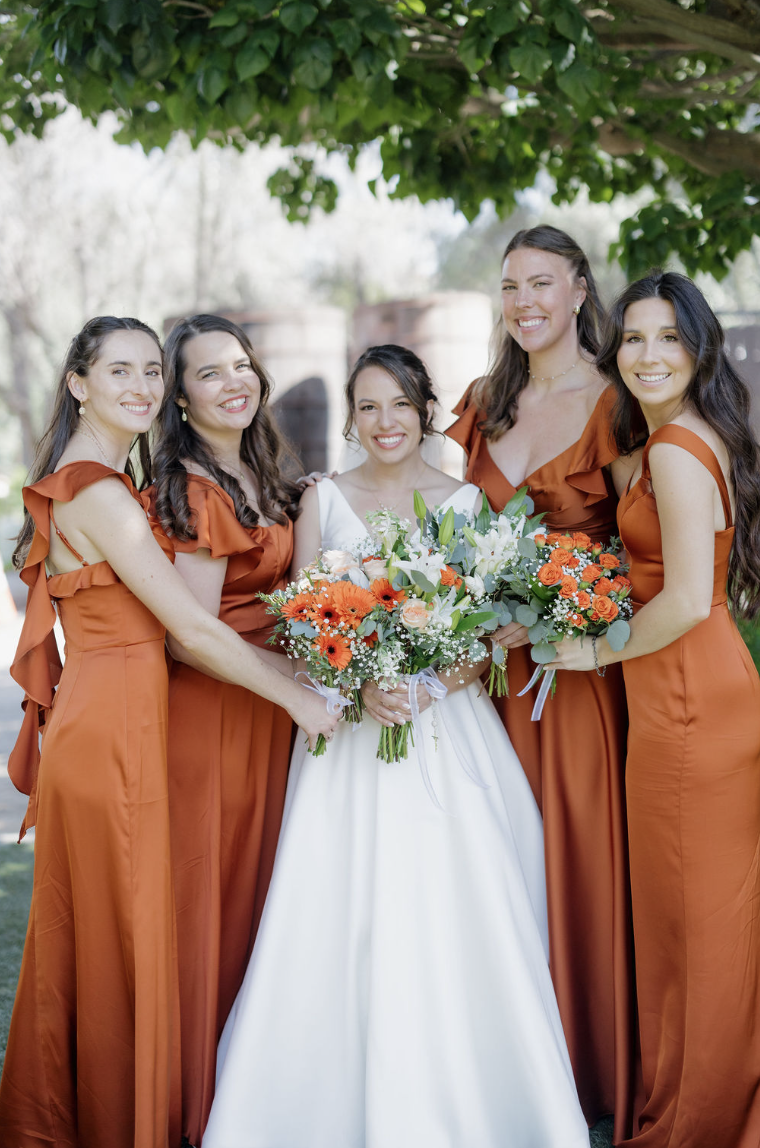 Beautiful bridal party and bride Tabitha.