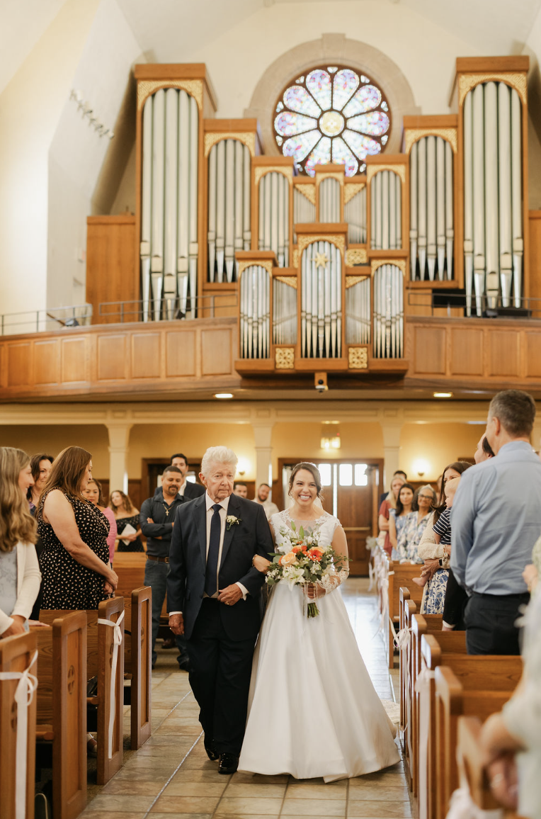 Holy ceremony at Saint Brigid Parish Pacific Beach.