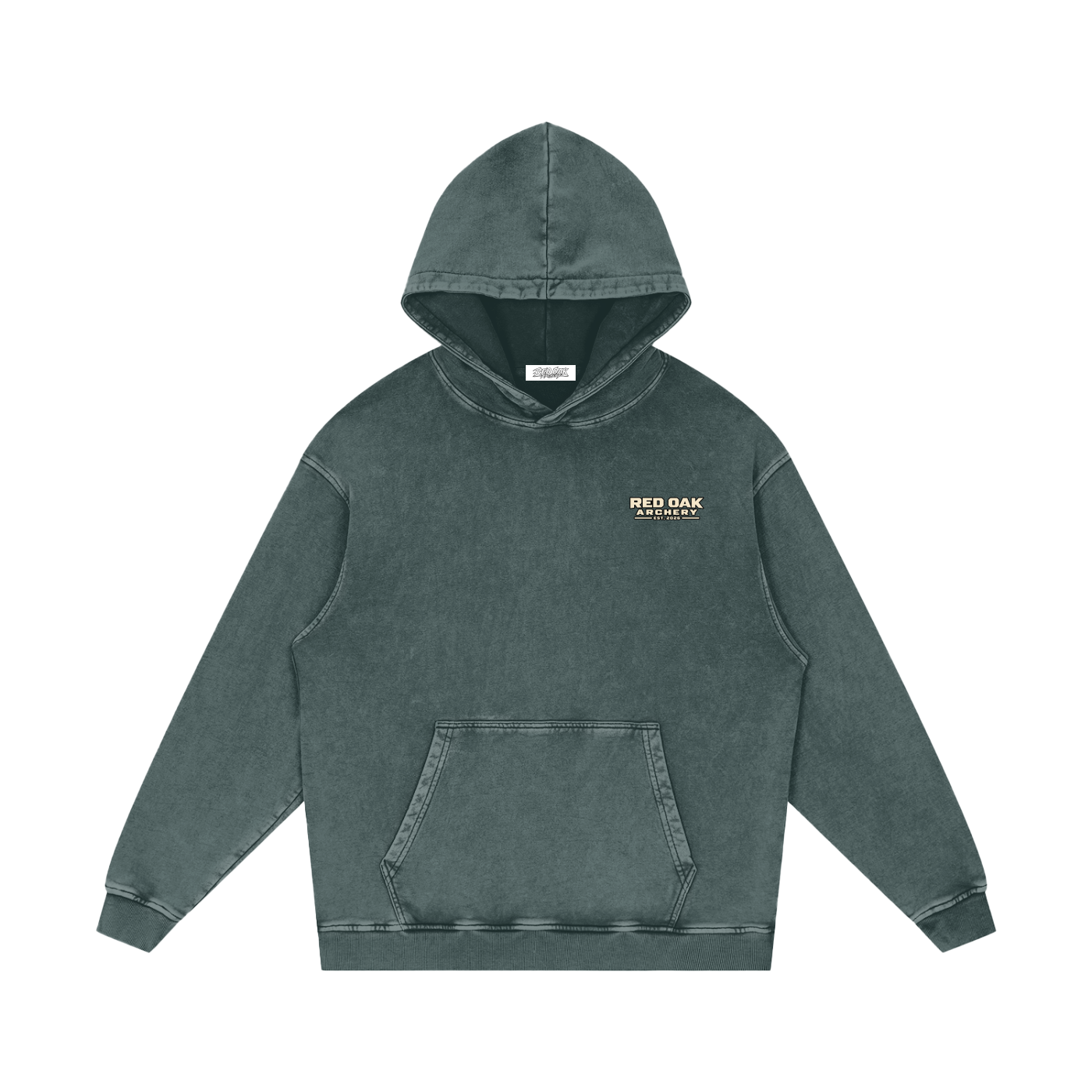 Snow Washed Loose Cotton Hoodie