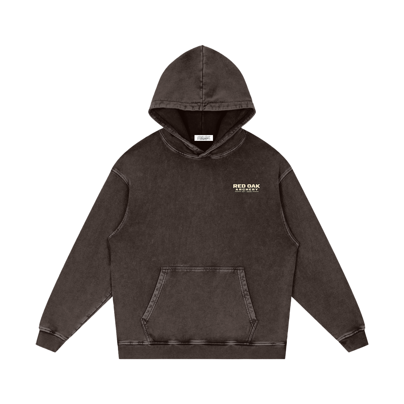 Snow Washed Loose Cotton Hoodie