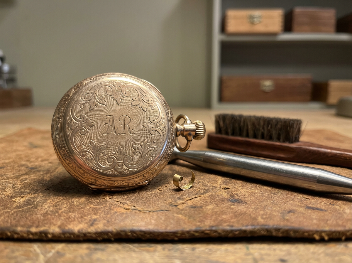 Engraved Pocket Watch