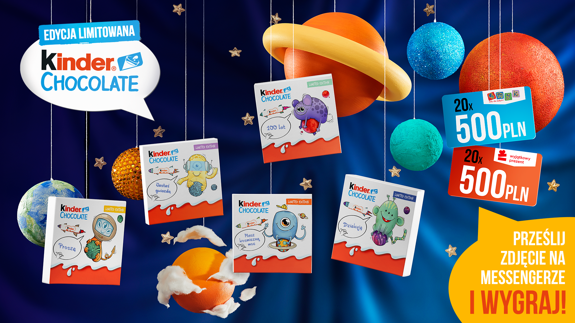 Kinder Chocolate: Koncept Kosmiczny DIY