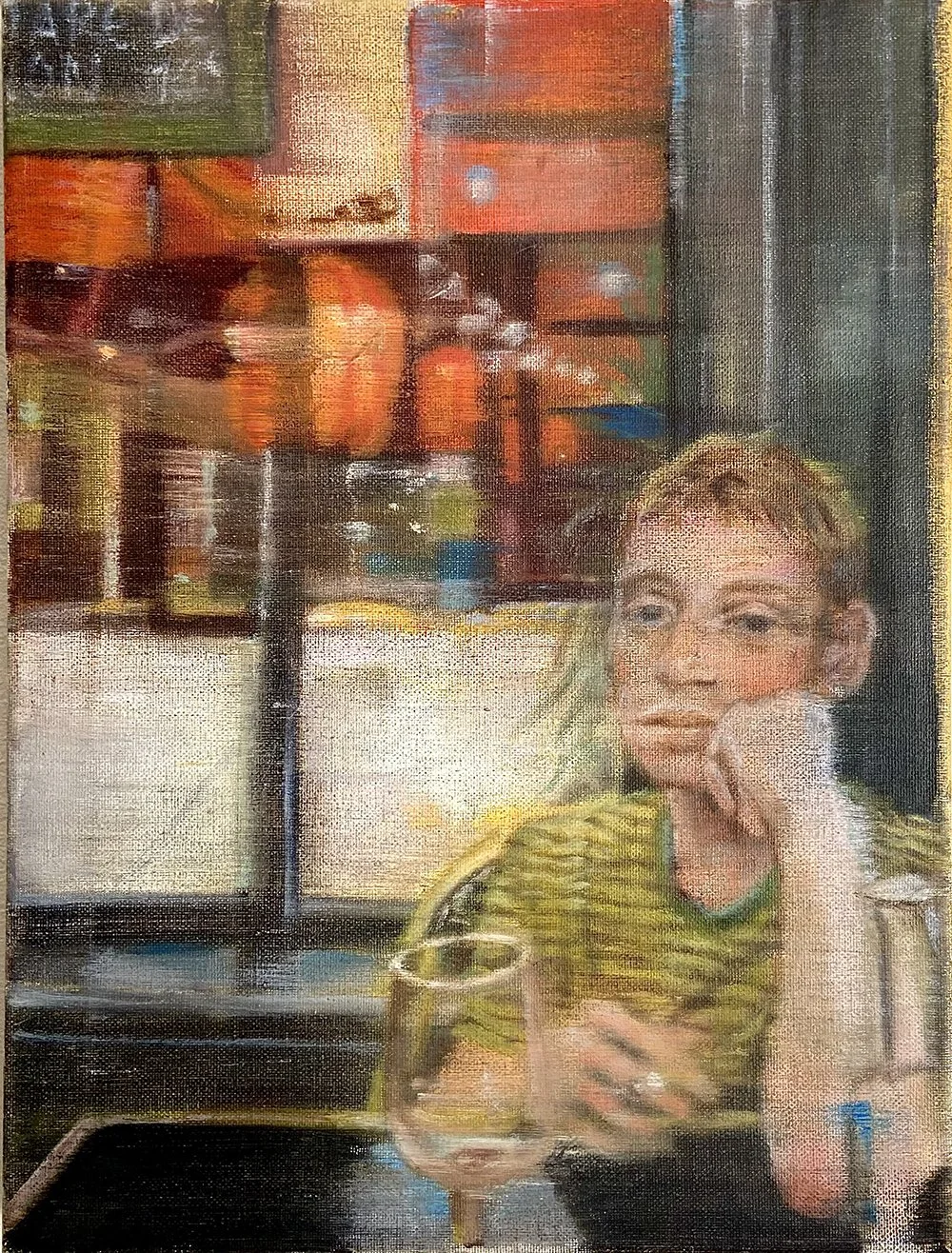 Man at table No.2 | 2022 | SOLD | Justine Wesselo