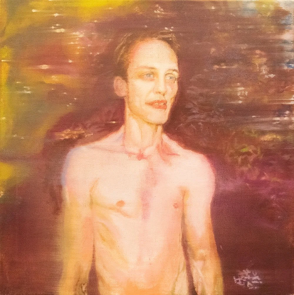 I went to find you in my backyard | 2026 | Oil on Canvas | 50 x 50 cm | Justine Wesselo
