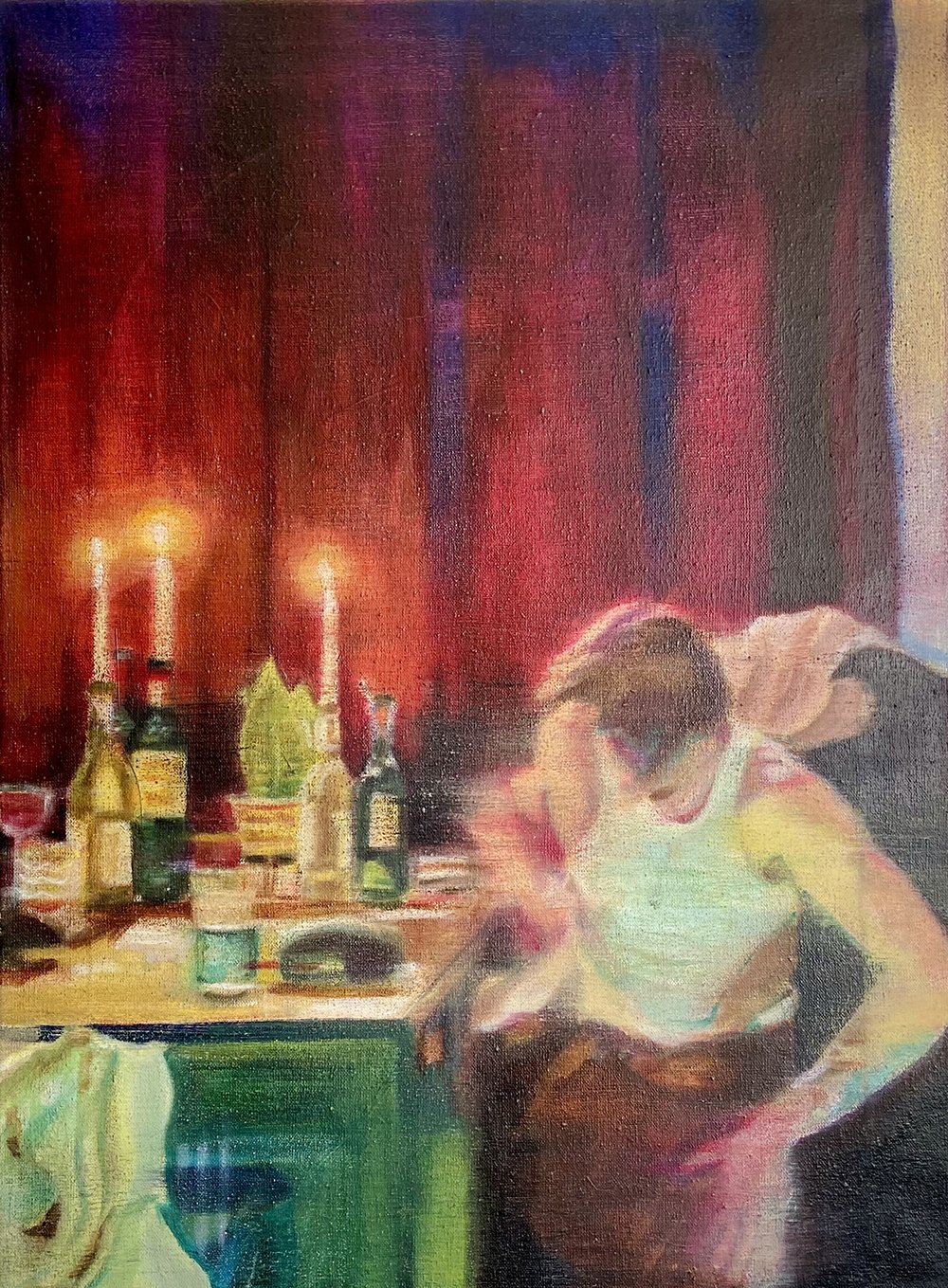 Man at table No.1 | 2022 | SOLD | Justine Wesselo