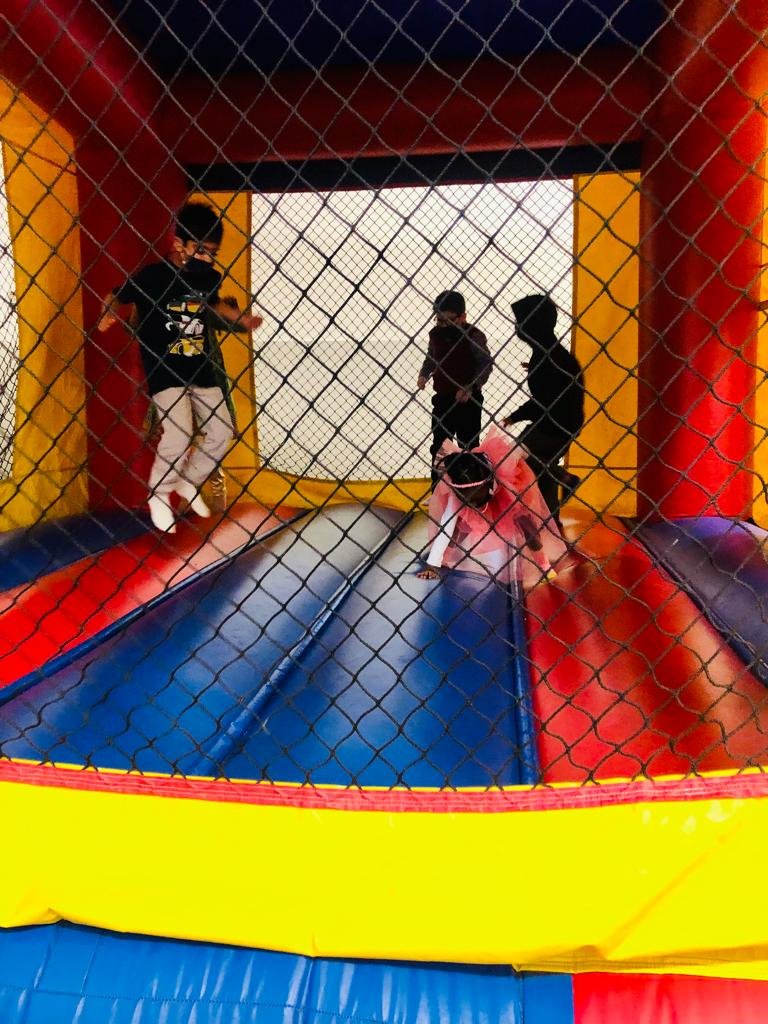 Students enjoy playing at Tarbiyah Learning's Eid Fair