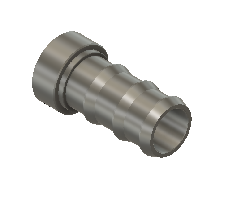 21mm Aluminium Weld-On Barbed Hose Fitting