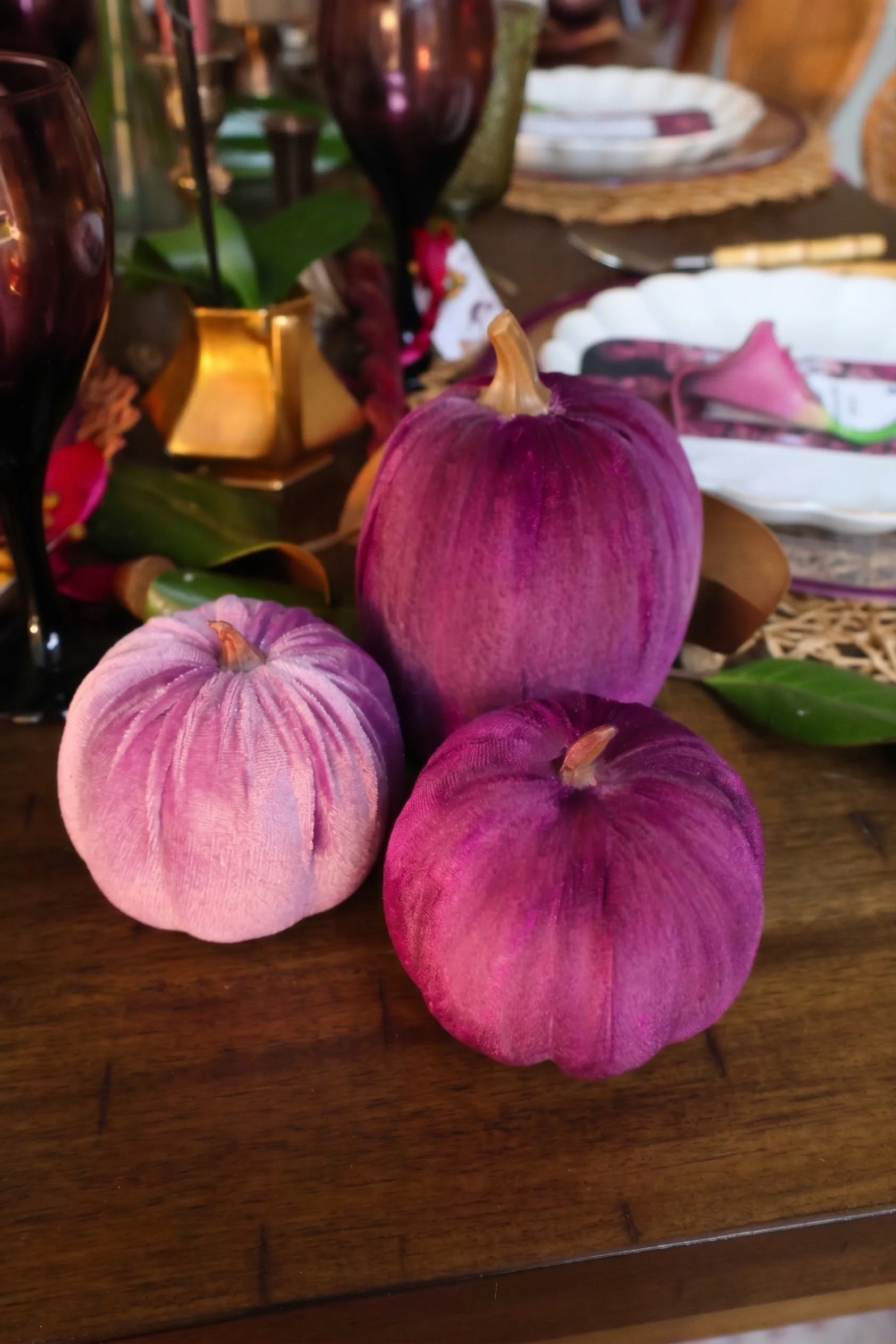 Velvet Pumpkins
