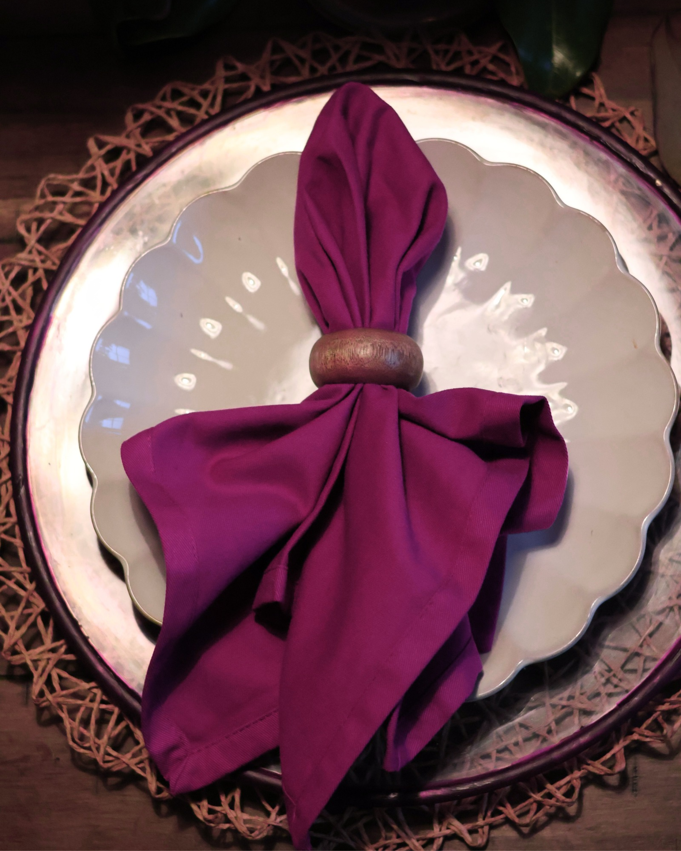 Purple Cloth Napkin