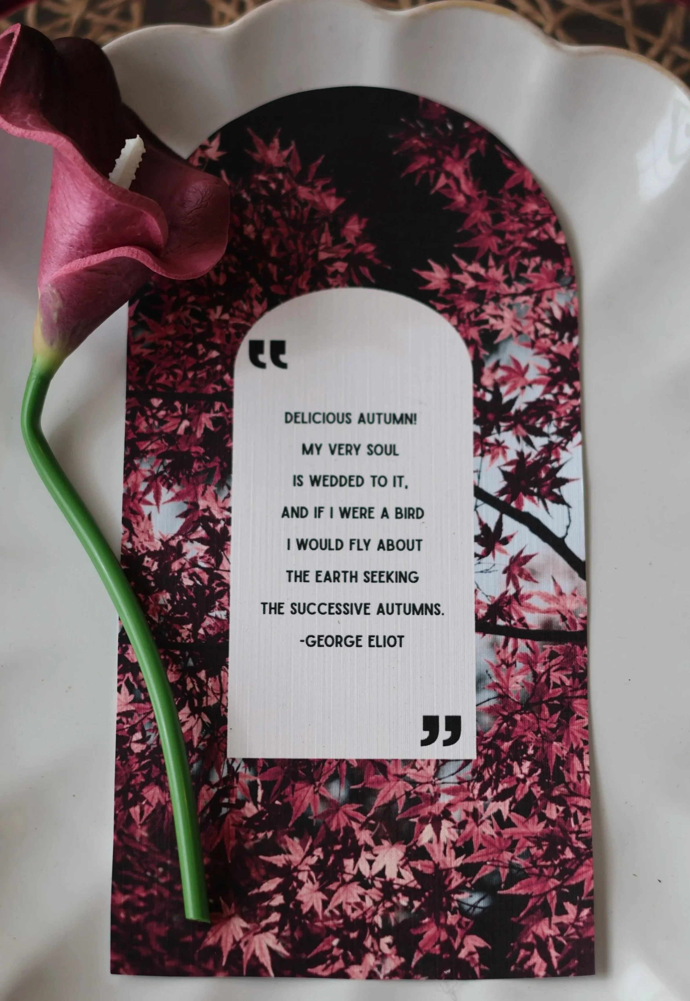 Autumn  Quote Card
