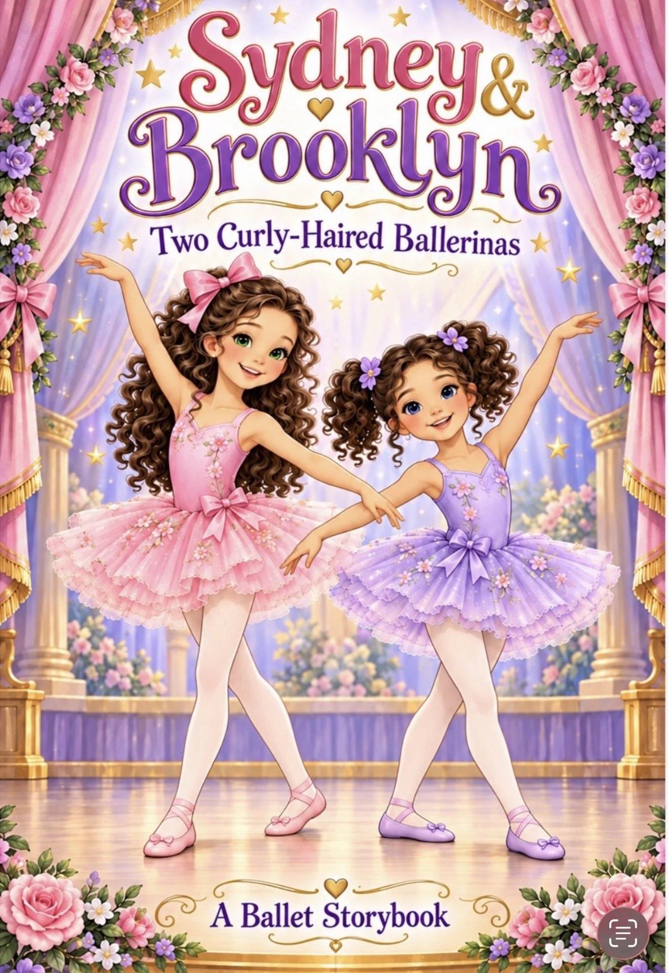 Sydney & Brooklyn Book Two Curly-Haired Ballerinas