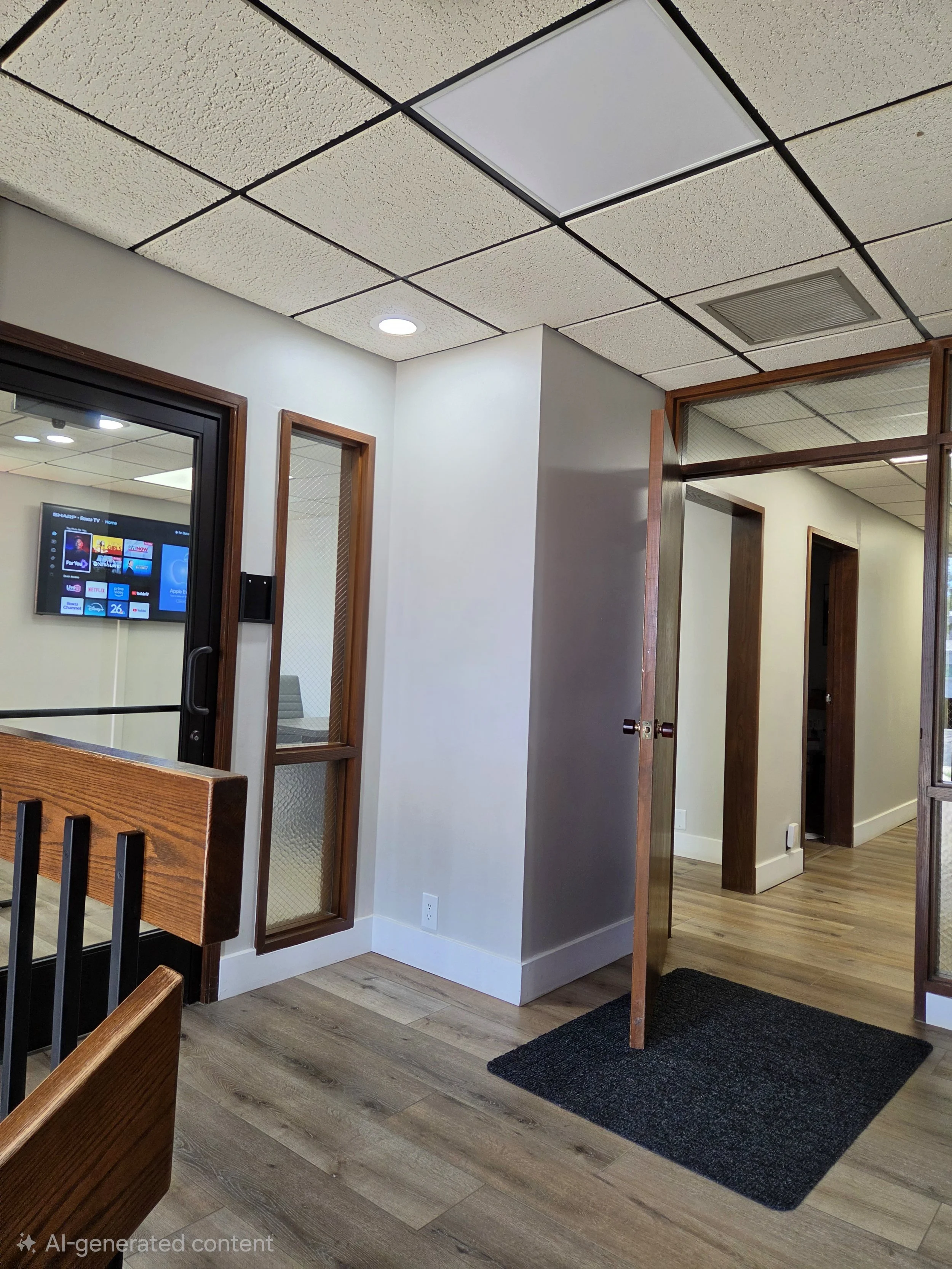 Secure entry with two locked doors